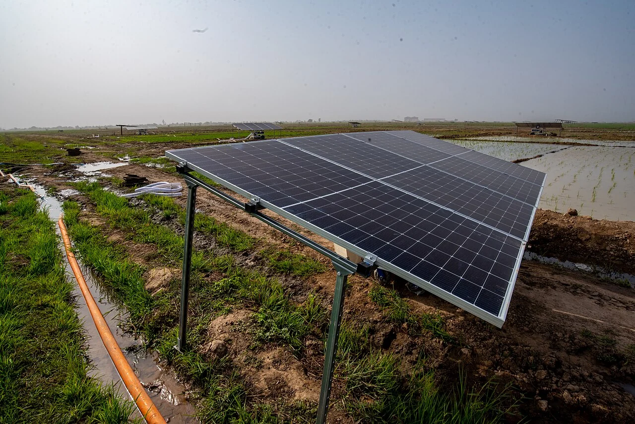 Installation de pompage solaire pour l’irrigation